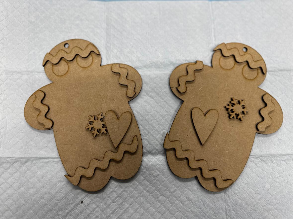 Gingerbread ornaments 2 pack #174