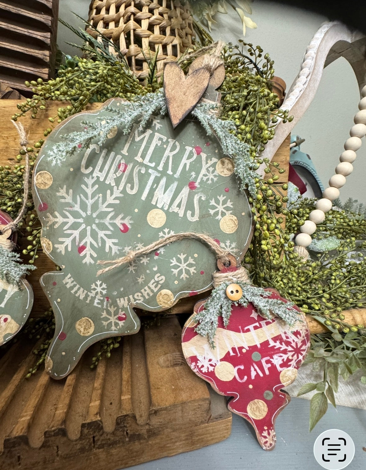 Wonky ornament set 5pc. #279