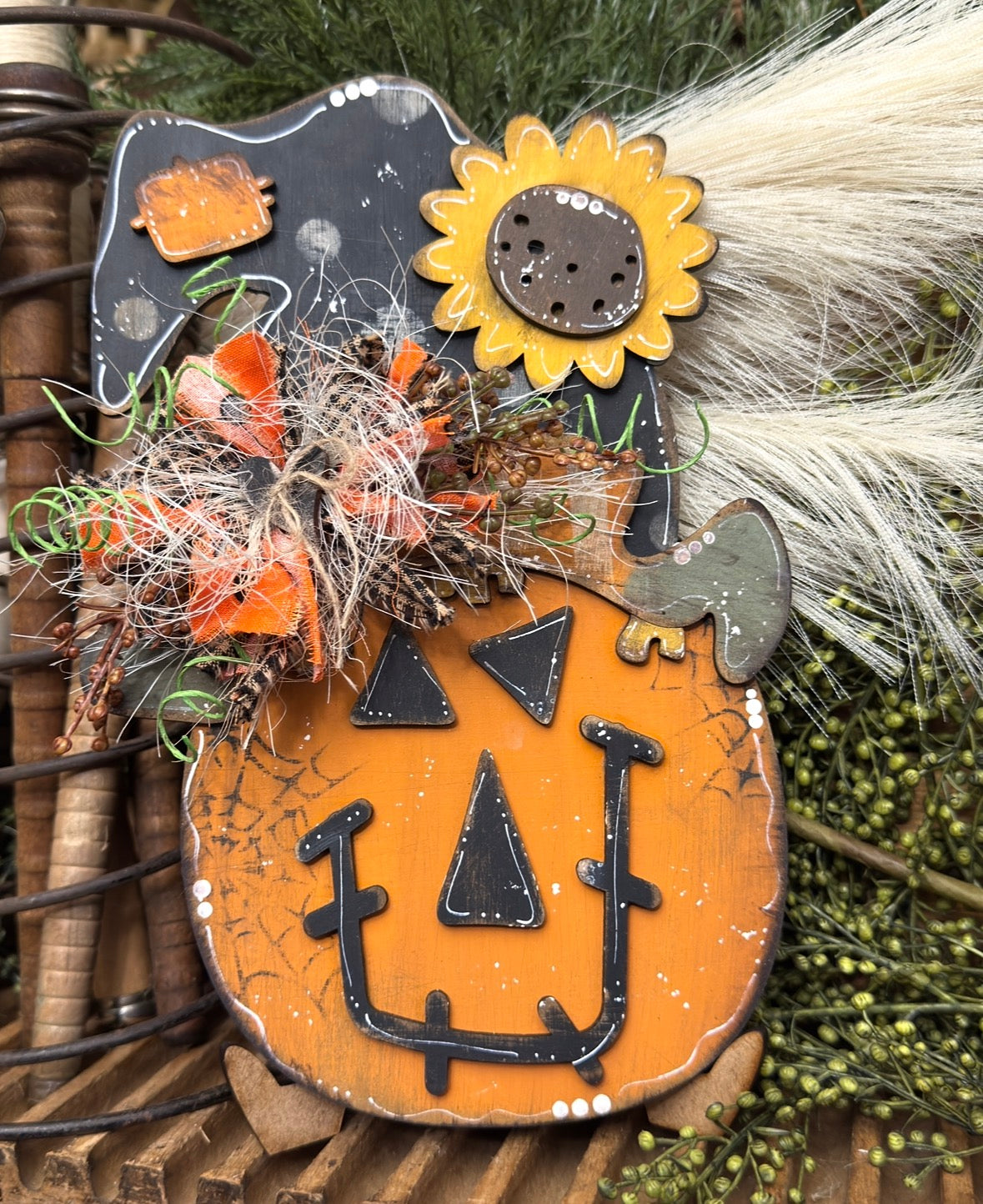 Wonky Scarecrow Pumpkin