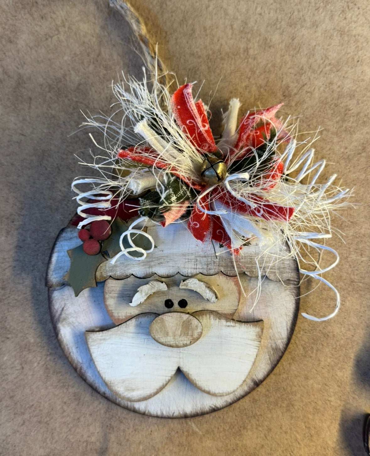 Papa Peppermint  set of 2 ornaments