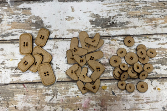 Embellishments- wonky buttons