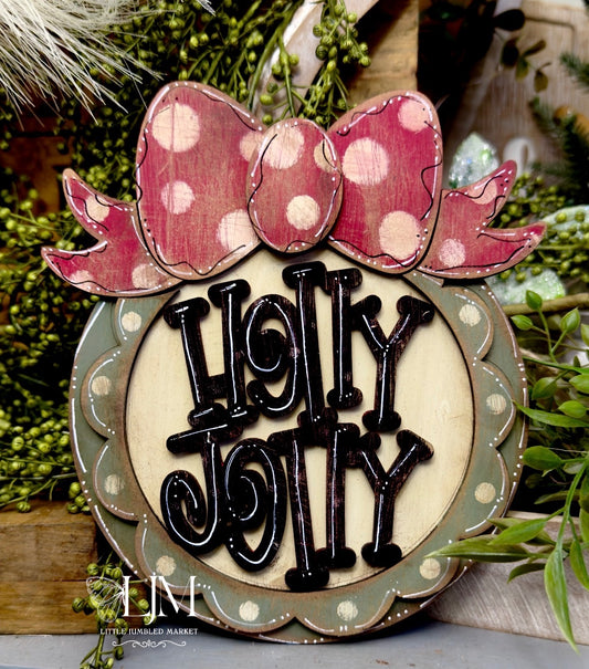 Holly Jolly ornament