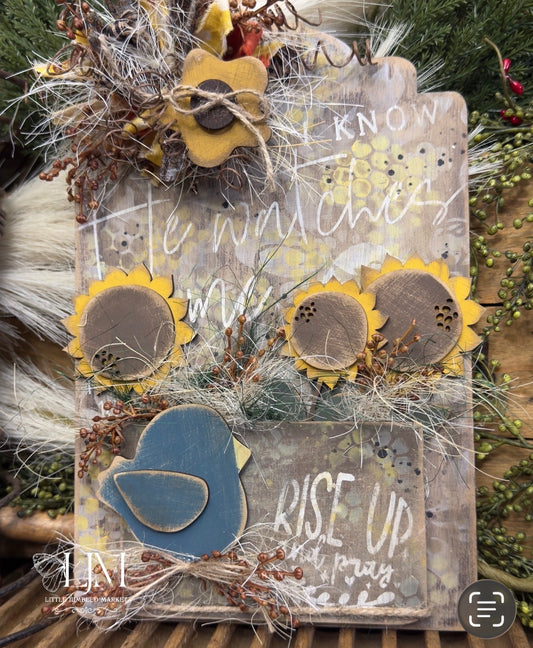 Rustic sunflower bloom kit #193