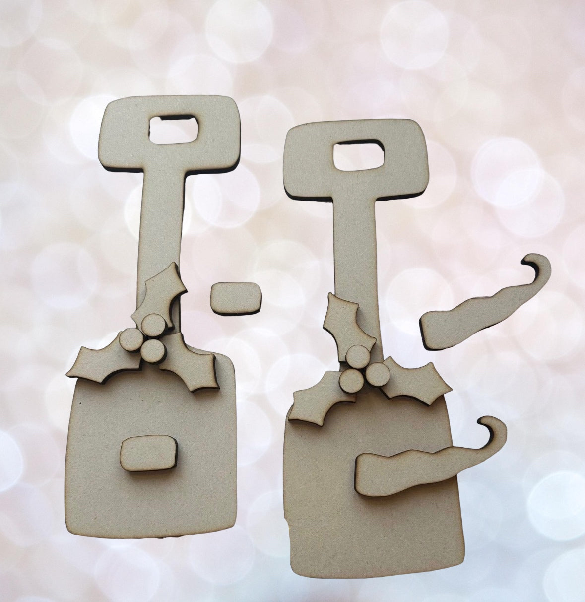 Shovel Ornament set (Snowman/Gingerbread) #268