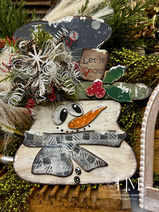 SVG ONLY for Snowbert the Snowman.