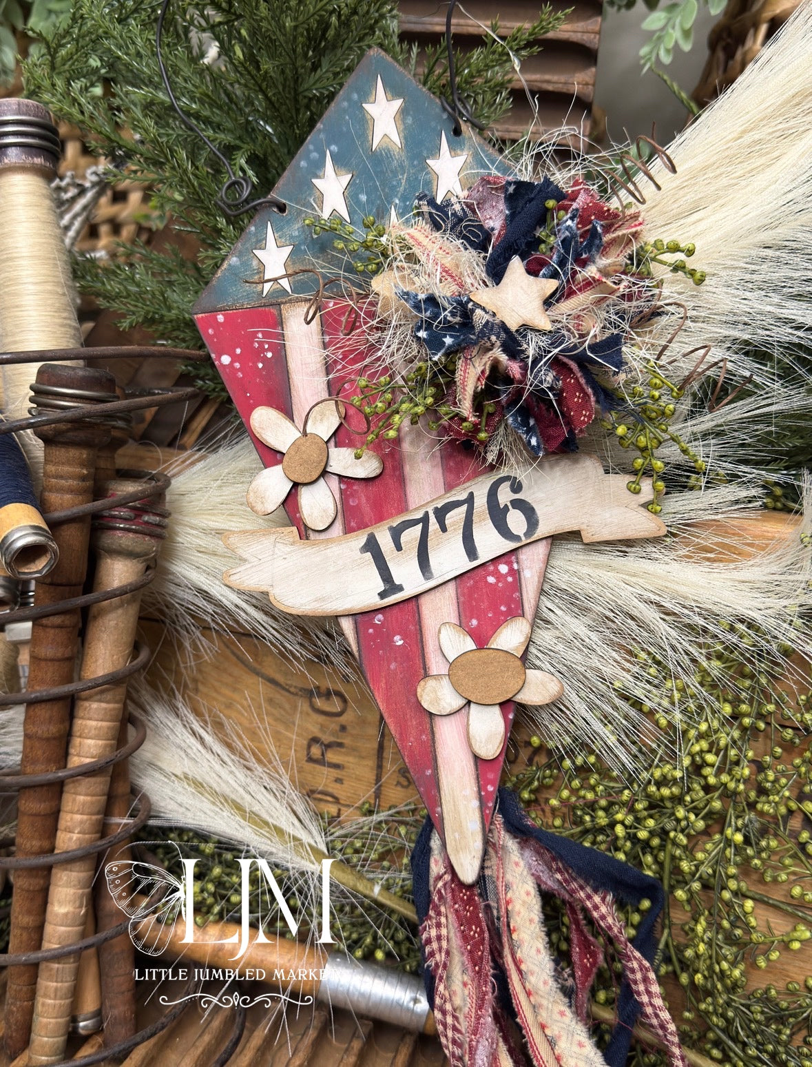 Patriotic Kite DIY Wood Kit #124