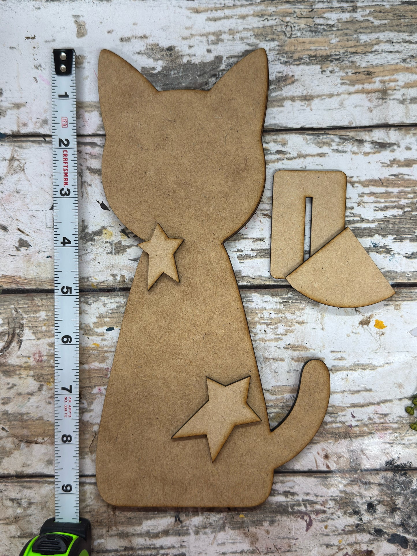 Patriotic Cat DIY Wood Kit #129