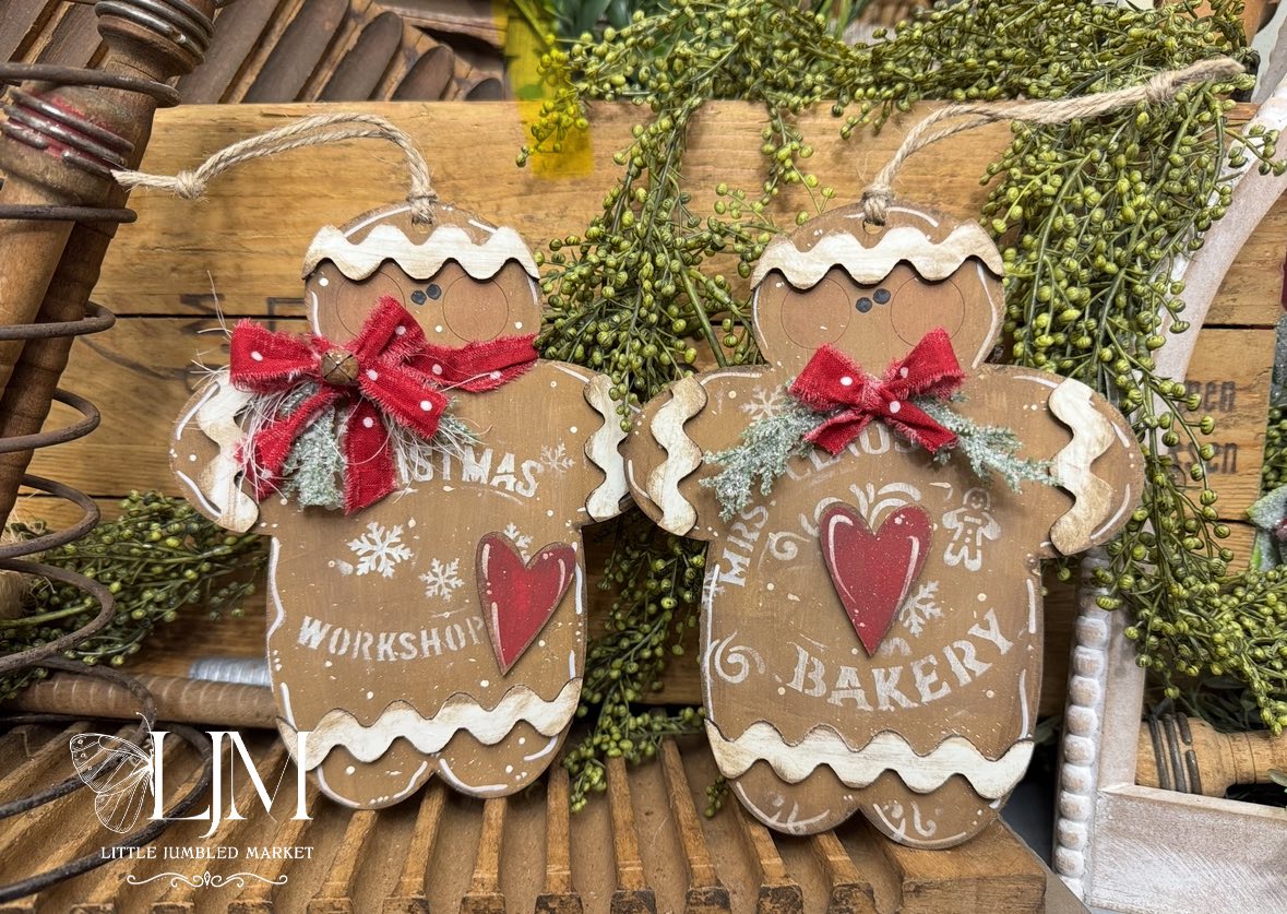 Gingerbread ornaments 2 pack   #174