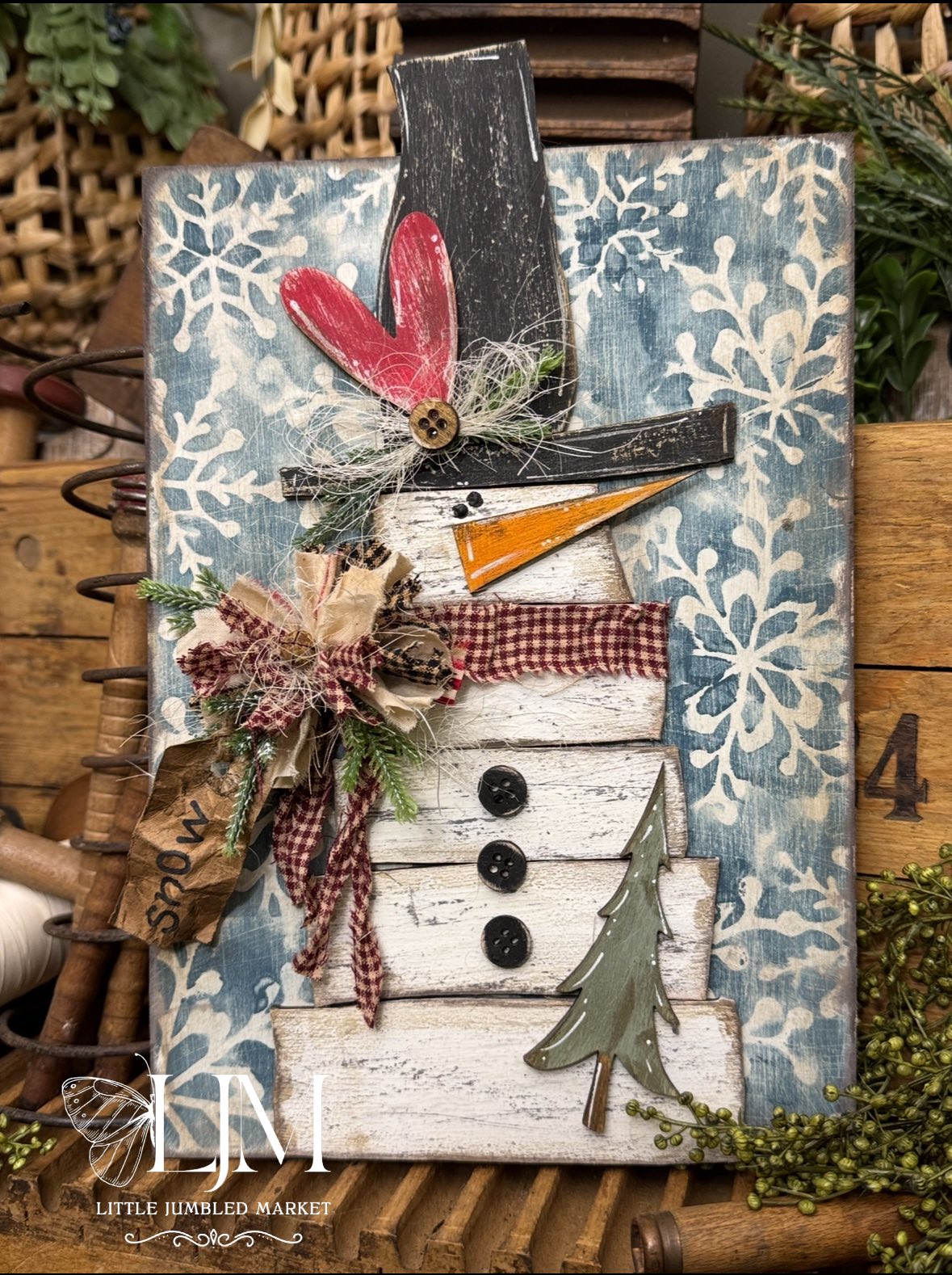 Stackable scrap snowman #180